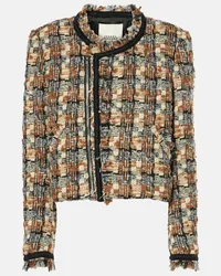 Isabel Marant Giacca cropped Kerry in misto lana Multicolore