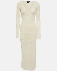 Tom Ford Abito lungo in crochet Bianco