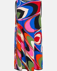 Emilio Pucci Abito corto Onde in misto cotone Multicolore