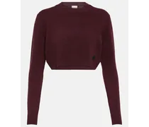 Pullover cropped in cashmere
