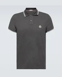 Moncler Polo in cotone Grigio