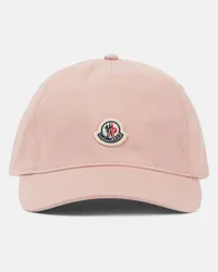 Moncler Cappello da baseball in cotone Rosa