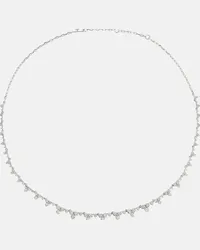 Ileana Makri Collana Rivulet Tears in oro bianco 18kt con diamanti Argento