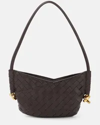 Bottega Veneta Borsa a spalla Solstice Mini in pelle Marrone