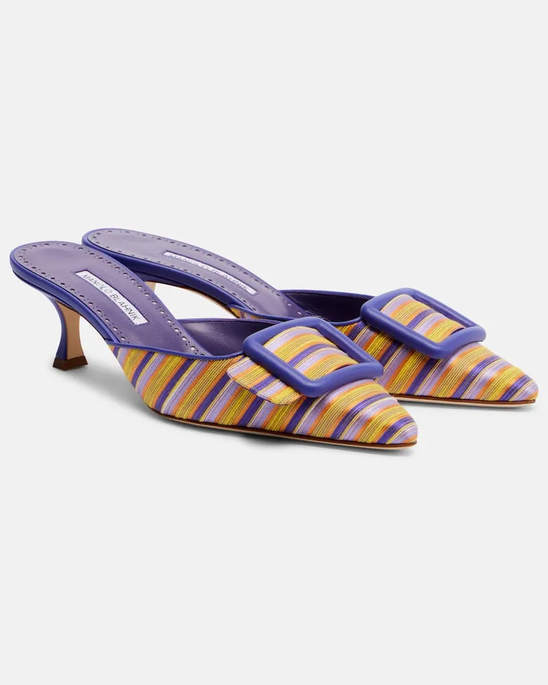 Manolo Blahnik Mules Maysalebi con pelle Multicolore