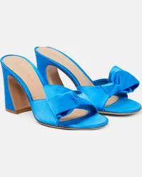 Gianvito Rossi Mules Rosie in raso Blu