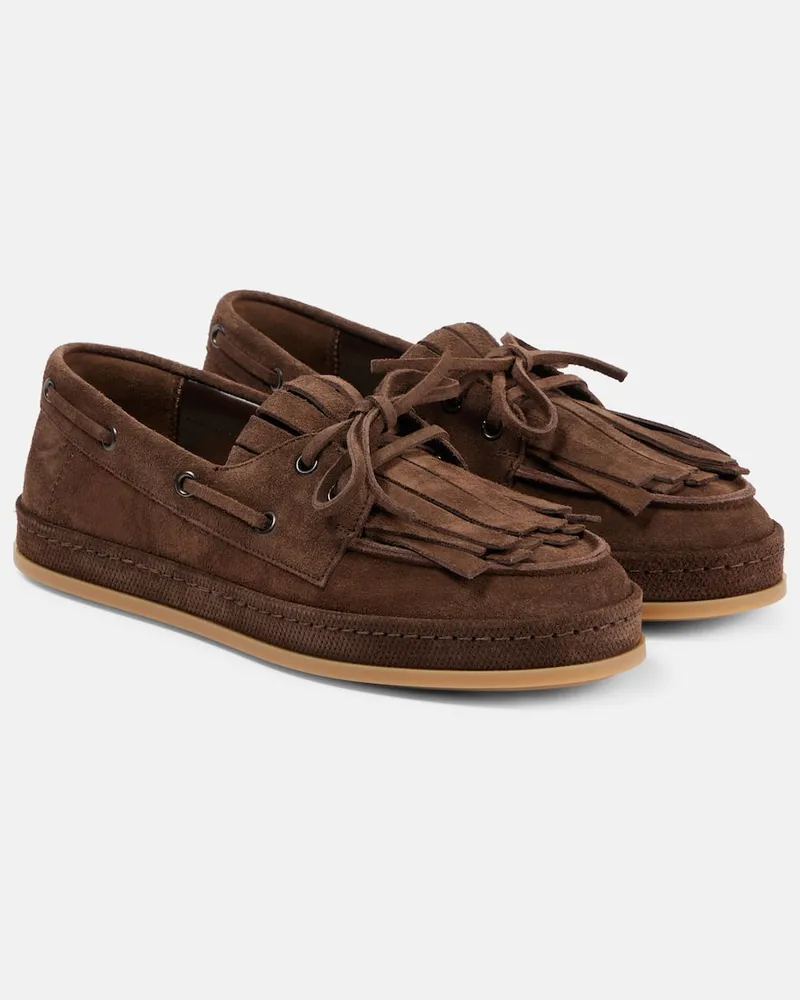 Hogan Mocassini in suede Marrone