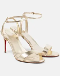 Christian Louboutin Sandali Loubigirl 85 in pelle Argento