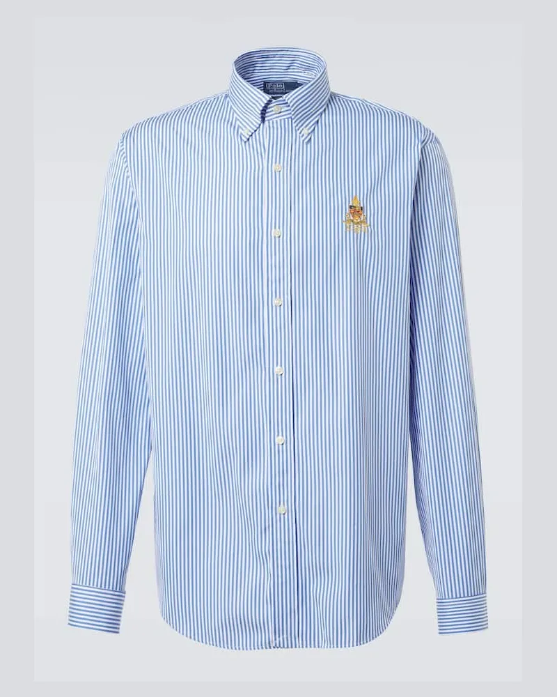 Ralph Lauren Camicia Bengal in popeline di cotone Blu