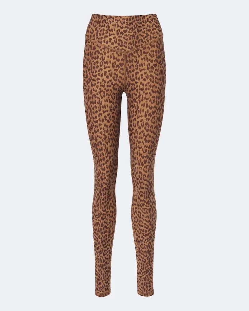 The Upside Leggings Javan con stampa leopardata Marrone