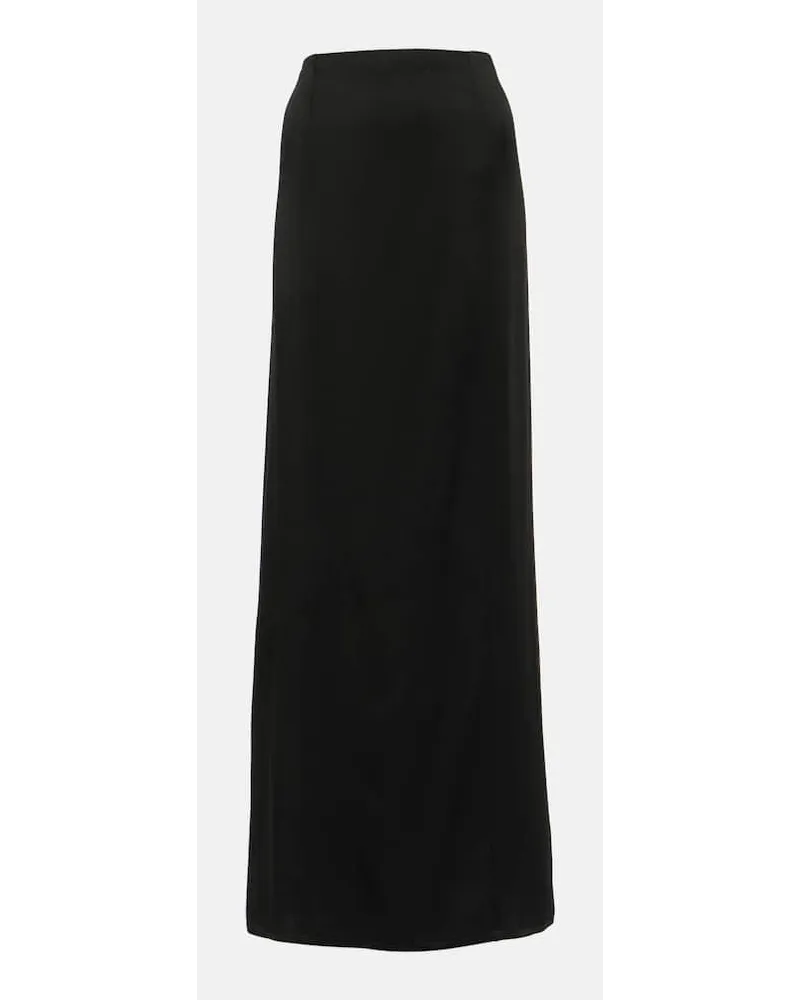 Brunello Cucinelli Gonna lunga in raso Nero