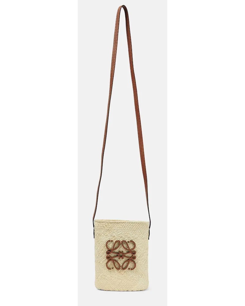 Loewe Paula's Ibiza - Secchiello intrecciato Anagram Beige