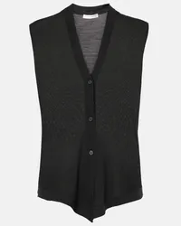 The Row Gilet Harrell in lana Nero