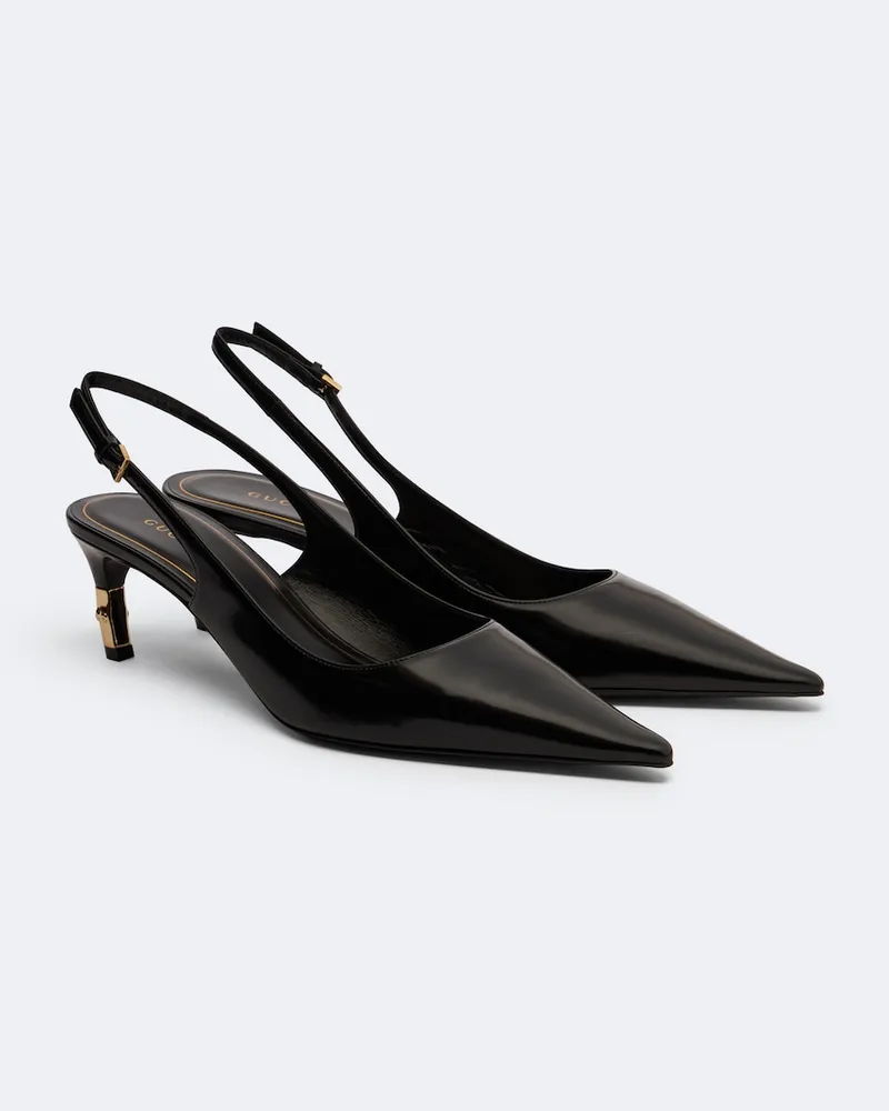 Gucci Pumps slingback Eva in pelle Nero