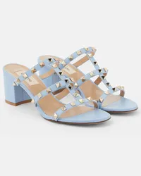 Valentino Garavani Sandali Rockstud in pelle Blu