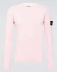 Stone Island Felpa Compass in misto cotone Rosa