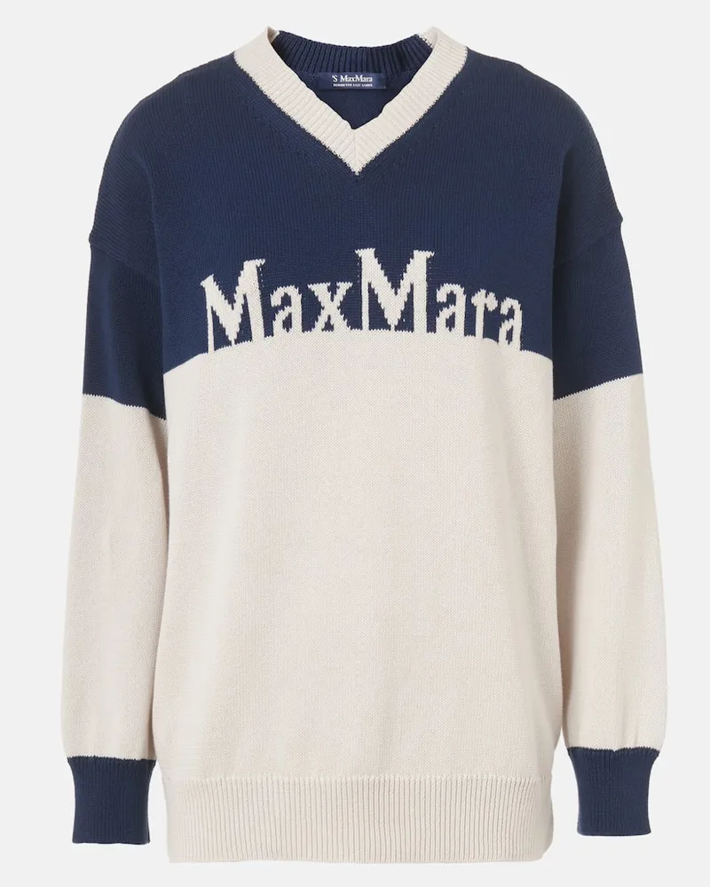 Max Mara Pullover Luigi in cotone Multicolore