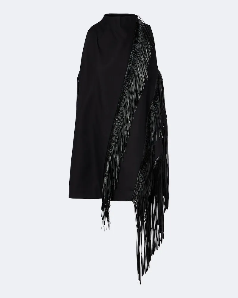 SPORTMAX Top in cotone con scollo all’americana Nero