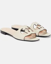 Gucci Sandali Interlocking G in pelle Bianco