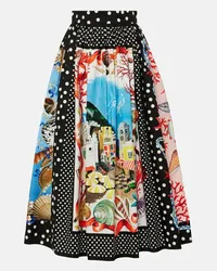 Dolce & Gabbana Gonna midi Capri in cotone con stampa Multicolore