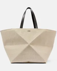 Loewe Borsa XXL Puzzle Fold in jacquard Beige