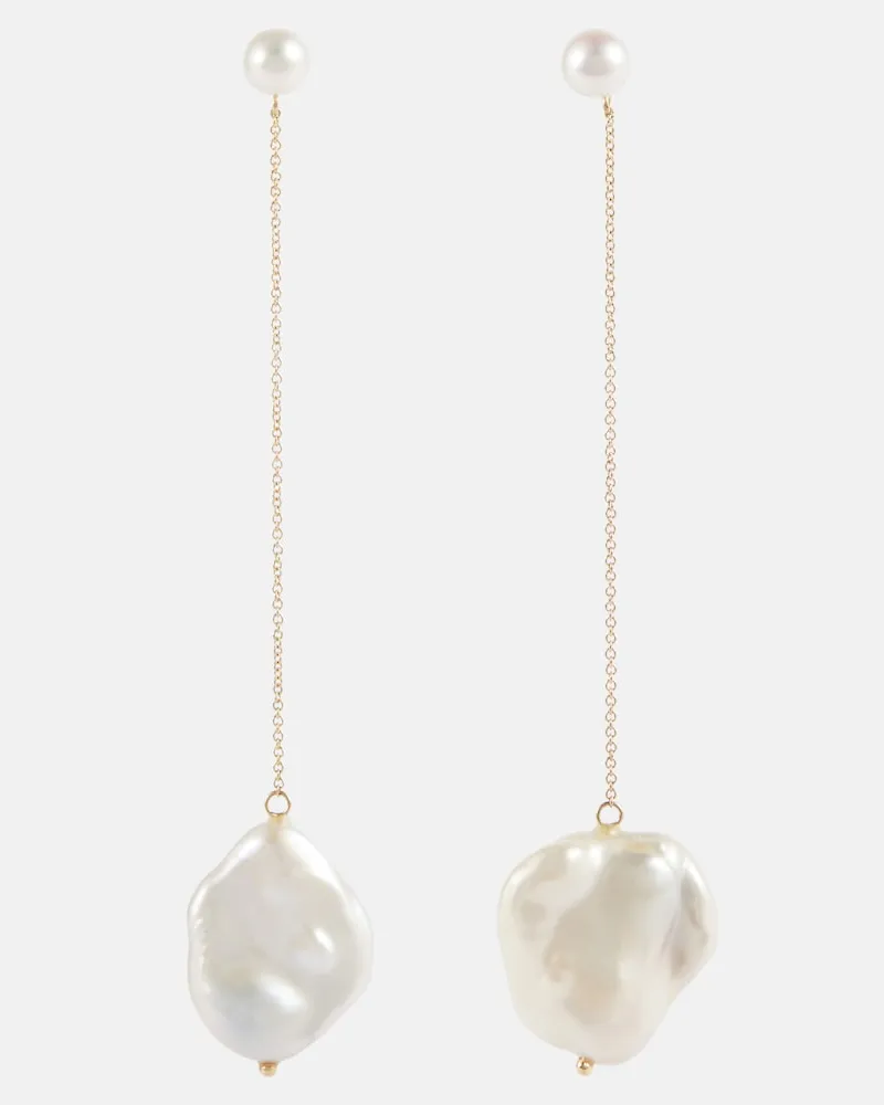 MATEO Orecchini in oro 14kt con perle Bianco