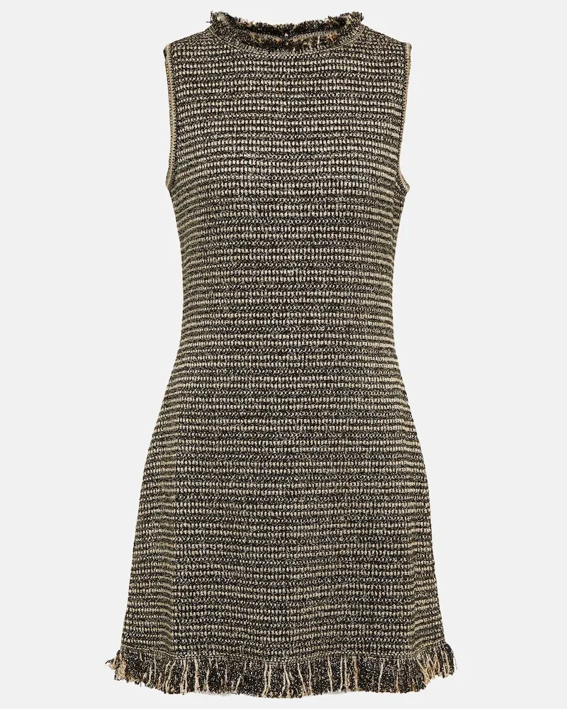Oscar de la Renta Miniabito in tweed Multicolore
