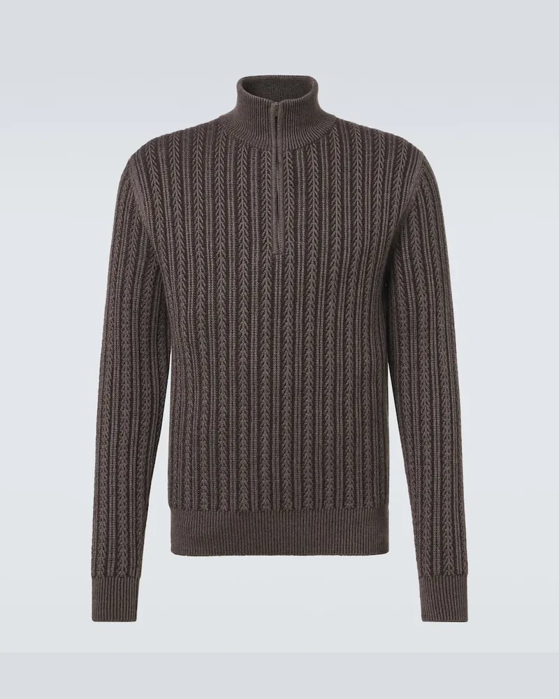 AGNONA Pullover in cashmere, lana e seta Grigio