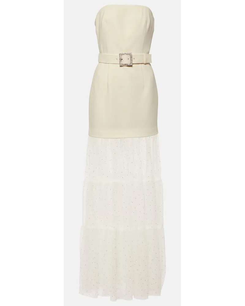 Rebecca Vallance Bridal - Abito Mirabella in crÃªpe e tulle Bianco