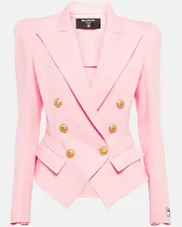 Balmain Blazer in cotone Rosa