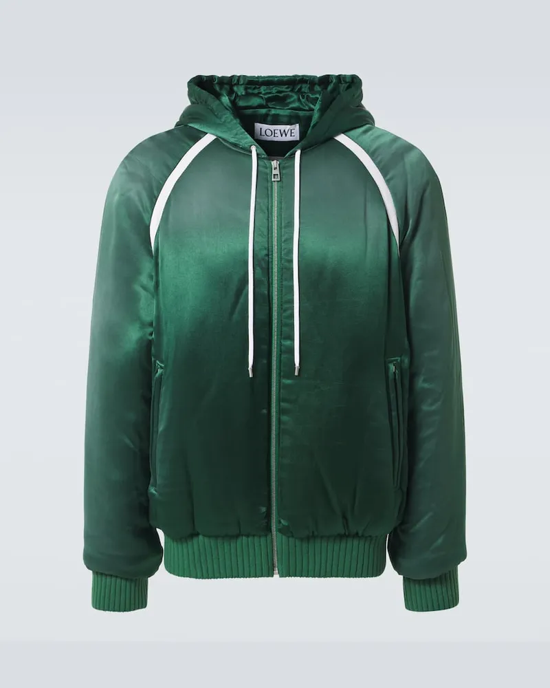 Loewe Giacca sportiva in raso Verde