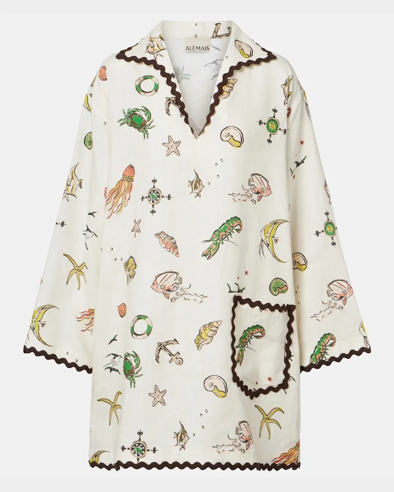 ALEMAIS AlÃ©mais Abito corto con stampa Beige