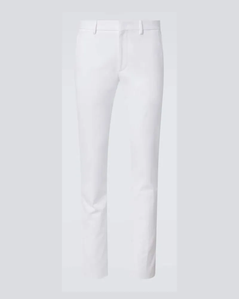 Ermenegildo Zegna Pantaloni chino Comfort in cotone Bianco