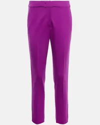 Max Mara Pantaloni slim Tanga in jersey Viola