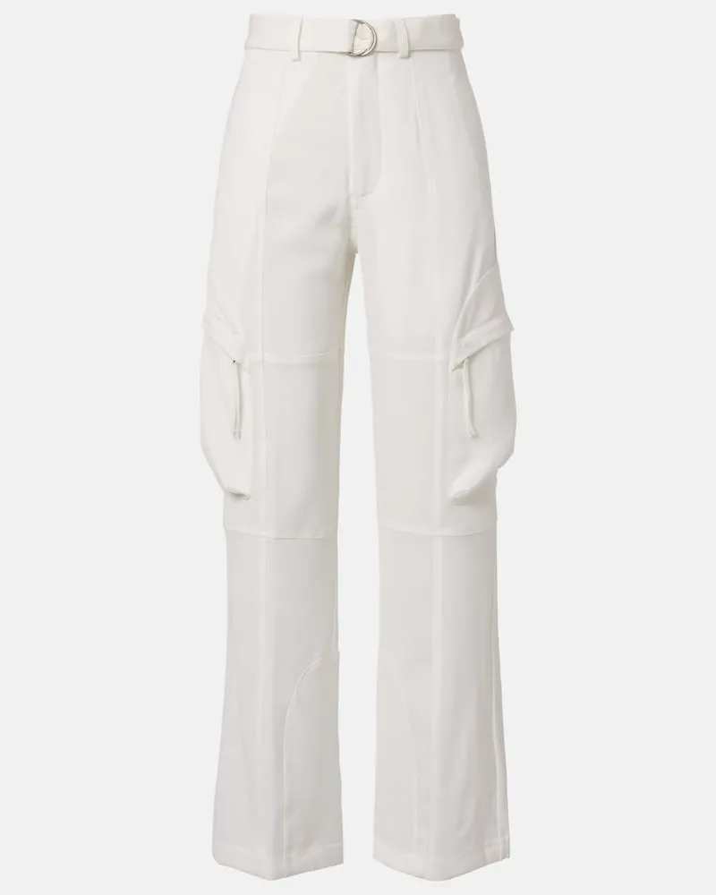 FRANKIE Shop Pantaloni cargo Kelly Bianco