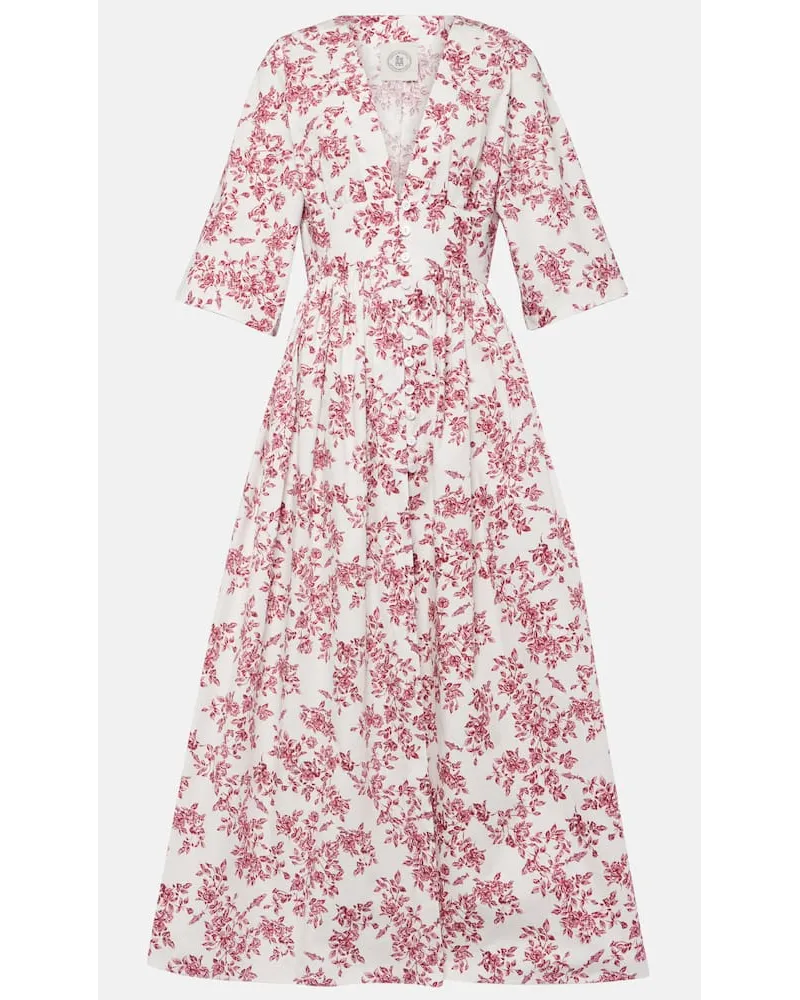 EMILIA WICKSTEAD Abito midi Elowen con stampa Rosa