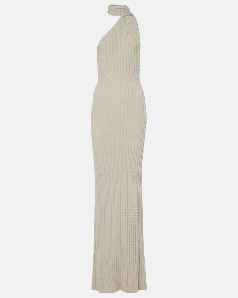 Aya Muse Abito lungo Atria in misto cotone Beige