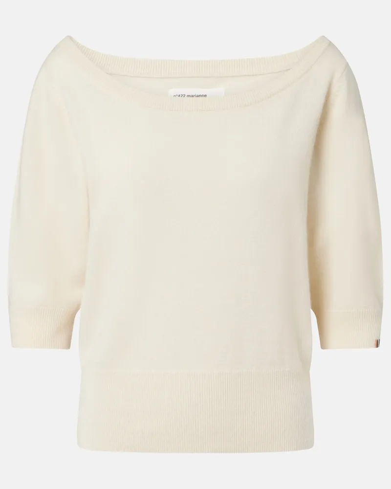 extreme cashmere Pullover NÂ°422 Marianne in cashmere Bianco