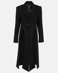 Thierry Mugler Cappotto in misto lana Nero