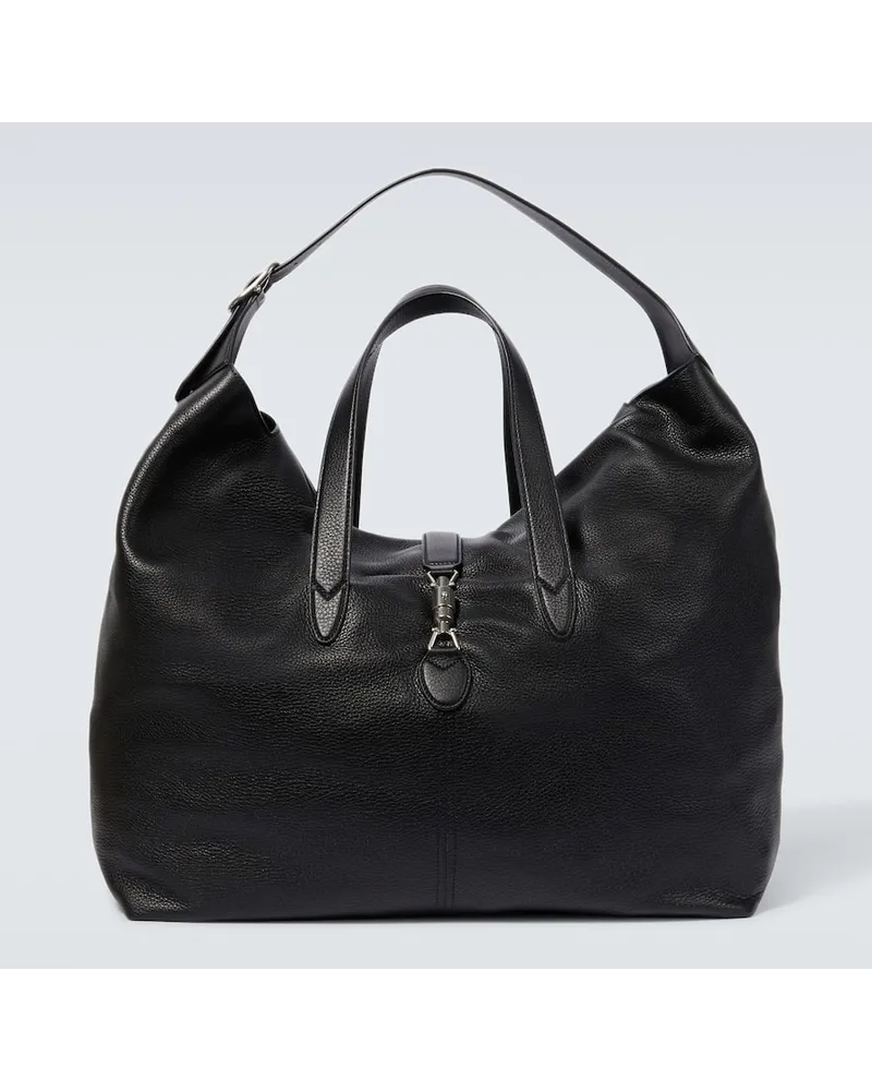 Gucci Borsa da viaggio Jackie 1961 Large in pelle Nero