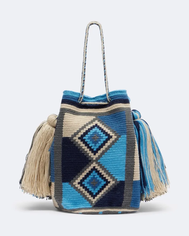 J.W.Anderson Borsa a secchiello La Mochia Wayuu Multicolore