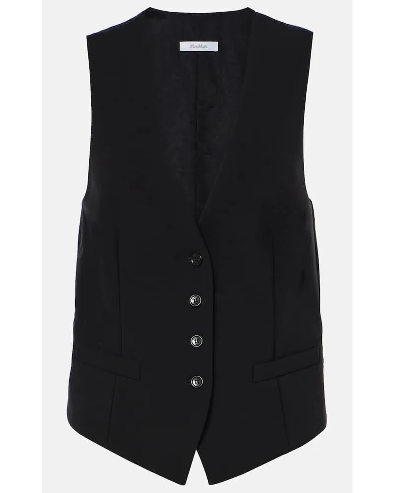 Max Mara Gilet in jersey Nero