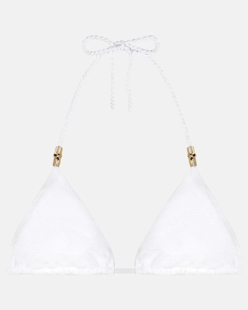 Heidi Klein Top bikini a triangolo Core Bianco