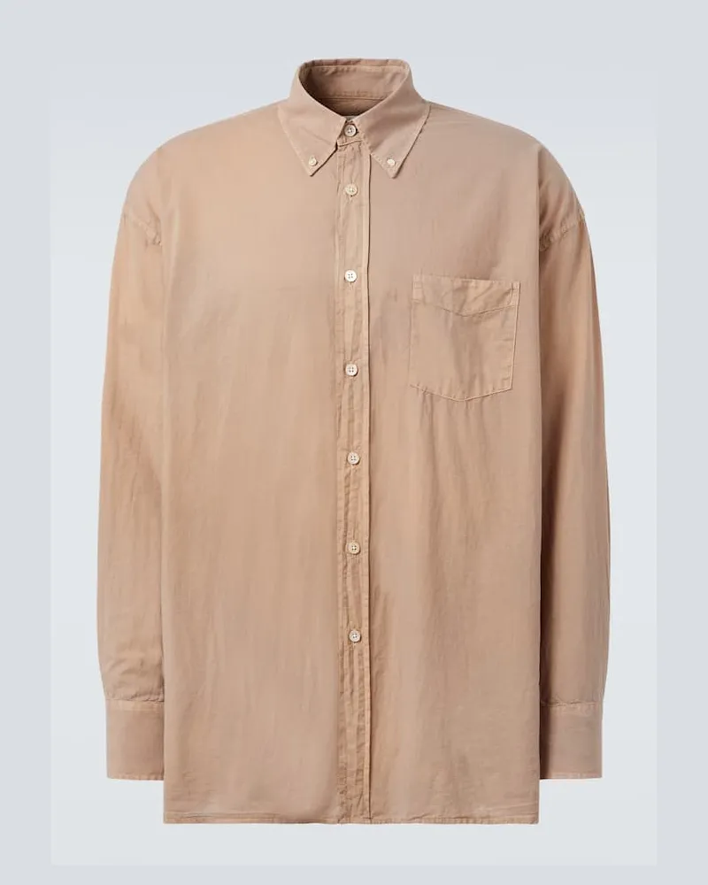 Our Legacy Camicia Borrowed in voile di cotone Beige