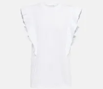 Chloé T-shirt in jersey di cotone con volant