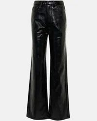 ROTATE Birger Christensen Pantaloni Rotie in similpelle Nero