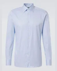 Ermenegildo Zegna Camicia Trofeo in cotone a righe Bianco