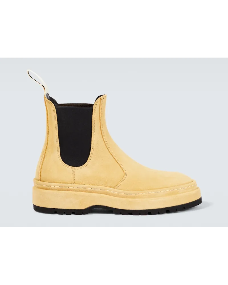 Jacquemus Stivaletti Chelsea Pavane in suede Beige