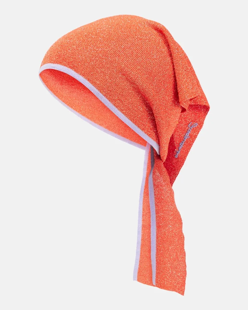 Jacquemus Sciarpa Le Foulard Brilho Arancione