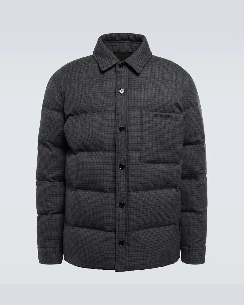 Burberry Giacca imbottita in seta Grigio